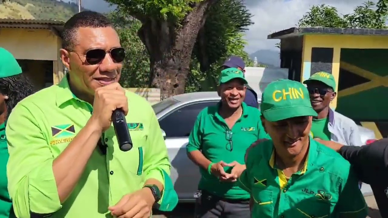 PM Andrew Holness & MP James Robertson Addressed Massive Crowd Of JLP Supporters -Western St Thomas