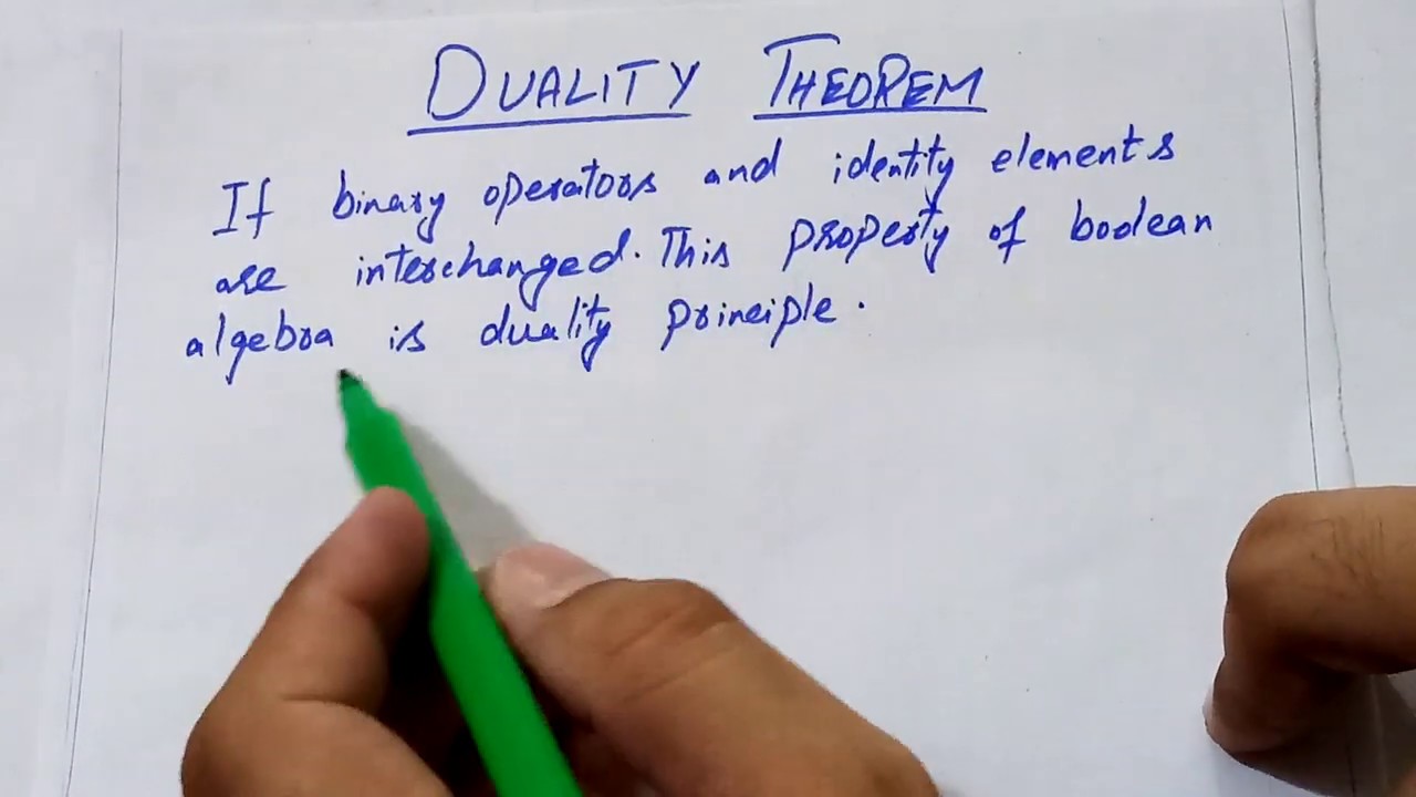 Duality theorem