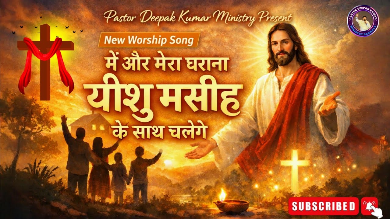 में और मेरा घराना यीशु मसीह के साथ चलेंगे 🙏✨New Worship Song ll New Masih Song ll #masihgeet 