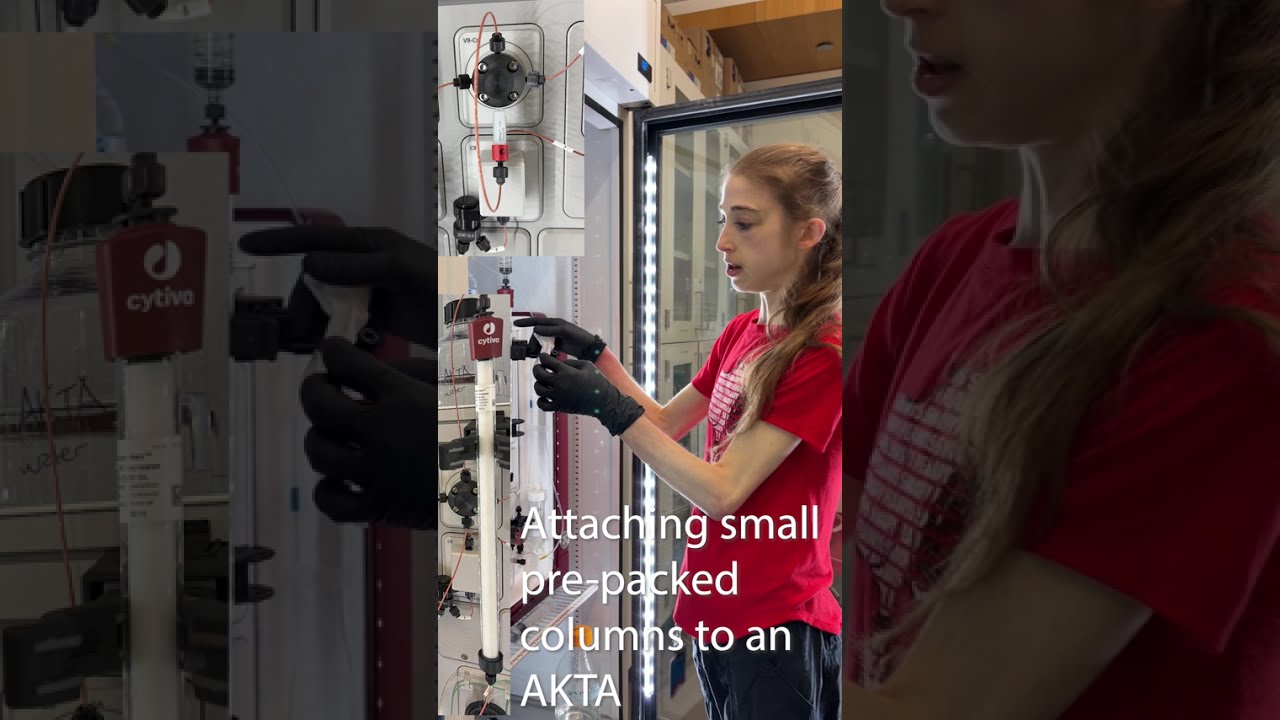 Attaching HiTrap and other small columns to an AKTA column valve
