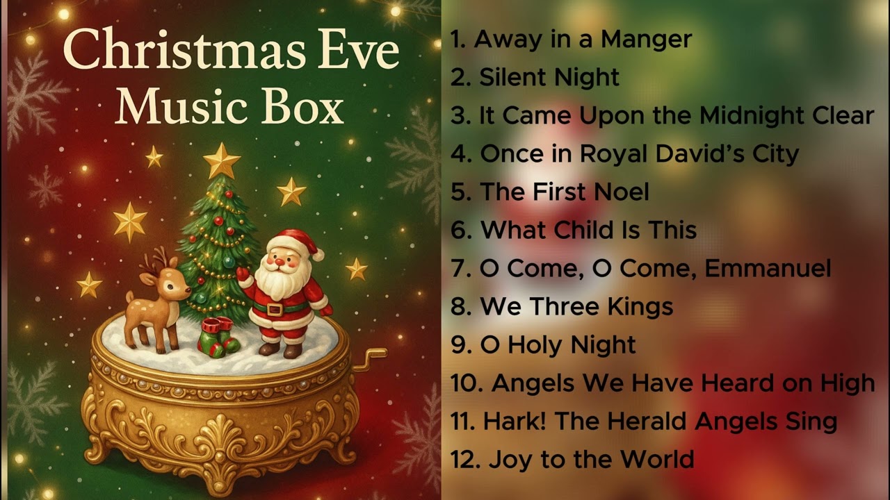 Christmas Music Box  vol. 1 🎄 Silent Night Carols for Sleep & Relaxation