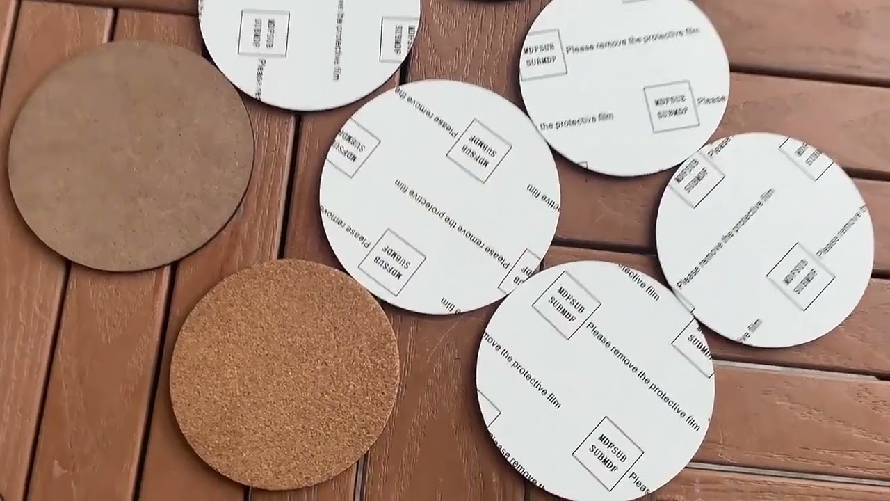 MDF Coasters Sublimation Wood Blanks Table Mat