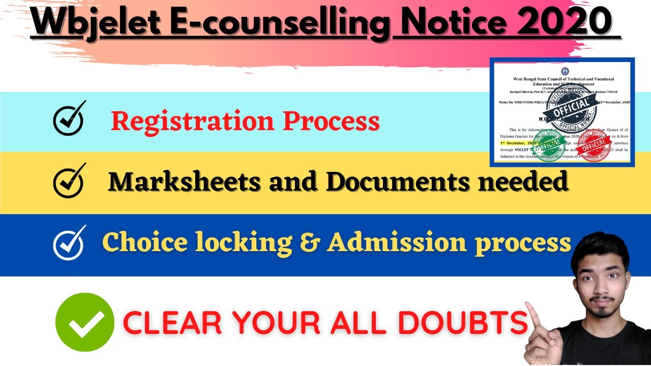 JELET COUNSELLING 2020 FULL EXPLAINED| REGISTRATION, ELIGIBILITY,PAYMENT| WBJELET COUNSELLING NOTICE