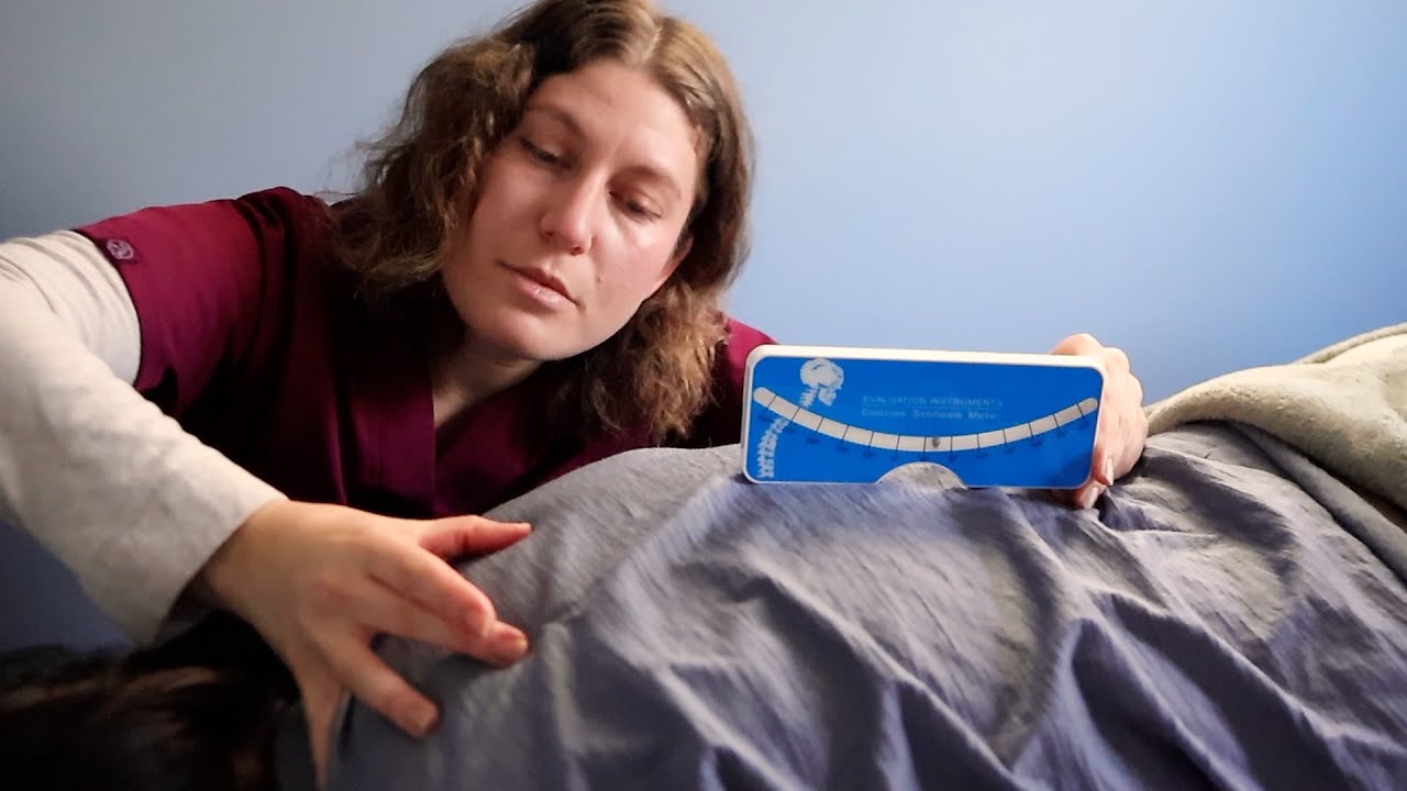 DEEP SLEEP Scoliosis Exam & Chiropractic Assessment of the Spine (ASMR roleplay)
