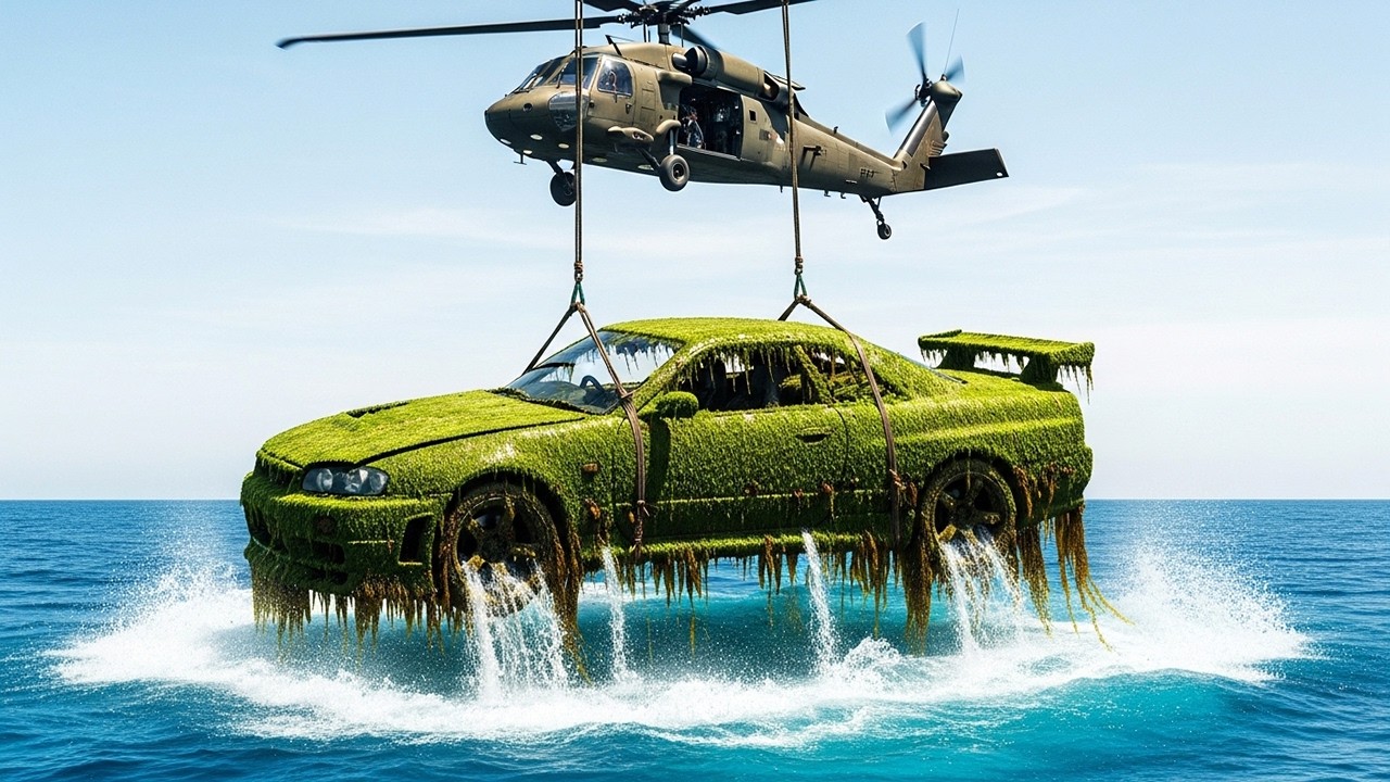 After Years Lost At The Bottom Of The Ocean… The Restoration Of R34 Skyline Gt-R Is Unbelievable!