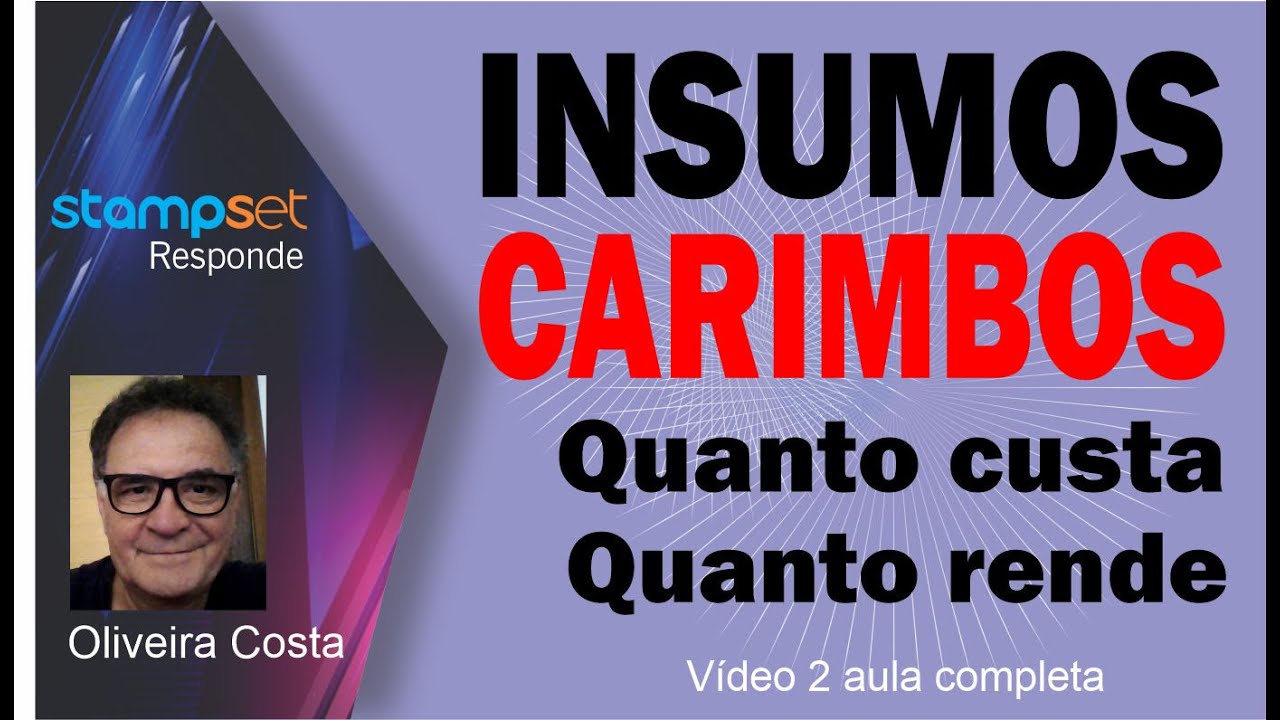 Insumos para carimbos, quais, para que servem e quanto custa