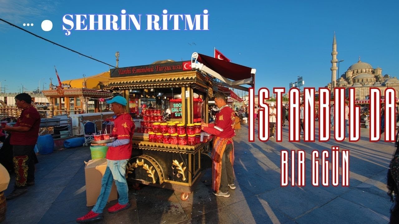 Şehrin Ritmi ;  İstanbul da bir gün; ;Unkapanı, Beyazıt meydanı, Merçan yokuşu, MısırÇarşısı Eminönü