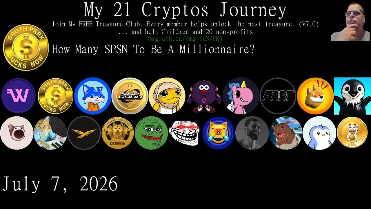 Bull run 2026? My Crypto Journey With Bonk,Gigachad,Turbo,SPSN... 2026/07/07 // Steve McGrath