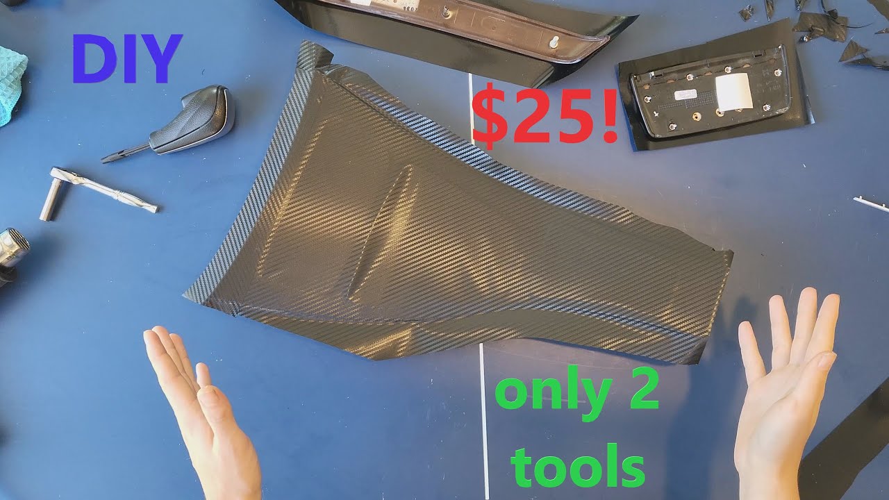 How to wrap your car's interior trim (BMW E90)