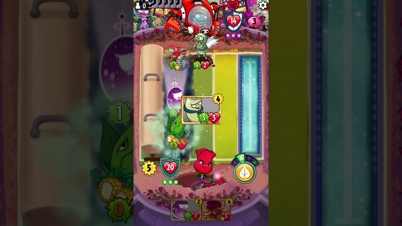 Playing pvz heroes as rose 