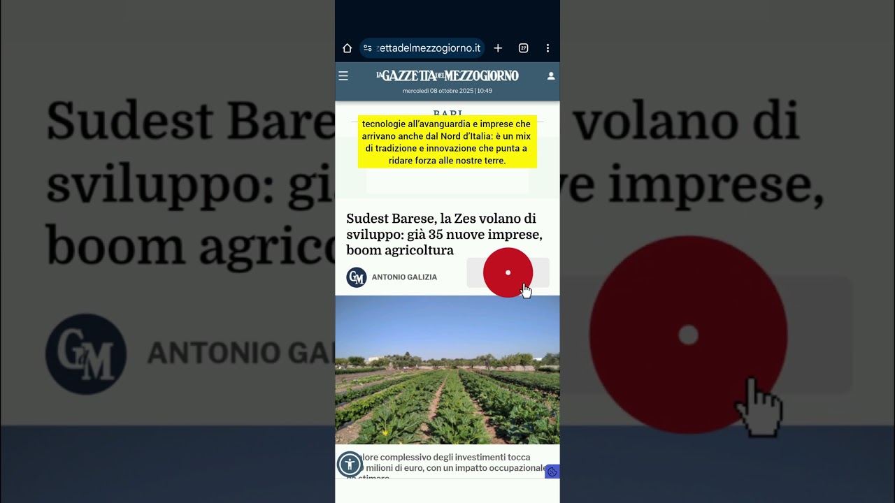 ZES nel Sudest barese: 35 nuove imprese e boom in agricoltura #shorts