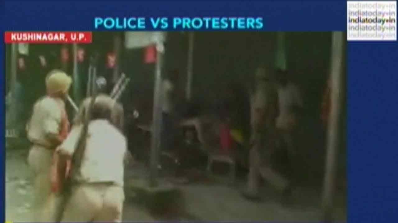 Police Baton-Charge Protesters Over B.Com Student's Rape