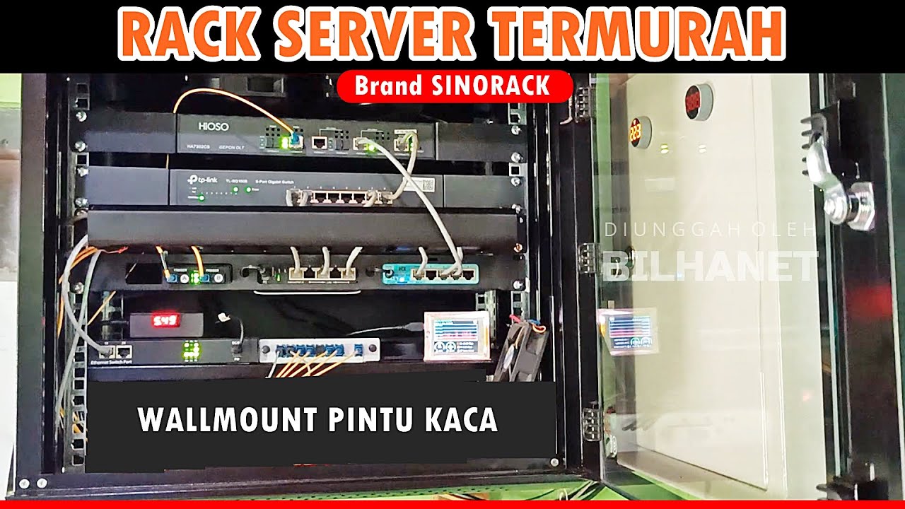 Wall Mount Rack 9U Sinorack, Rak Server Dinding Murah tapi Baguslah