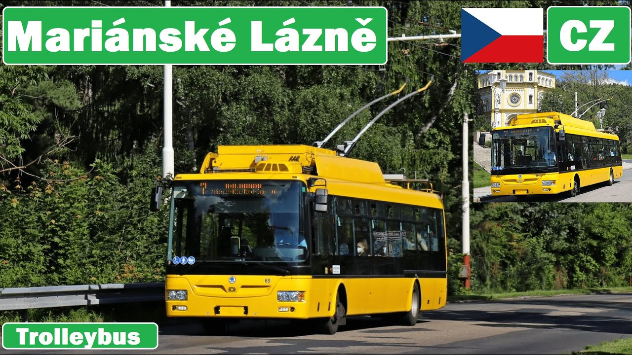 🇨🇿 MARIANSKE LAZNE TROLLEYBUS 2021 | Trolejbusy v Mariánských Lázních 【4K】