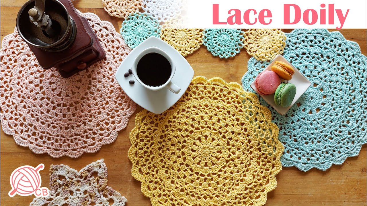 [Eng Sub] Easy Lace Doily - Carpeta Tapete Mandala a Crochet - Placemat Free Pattern - Homedecor