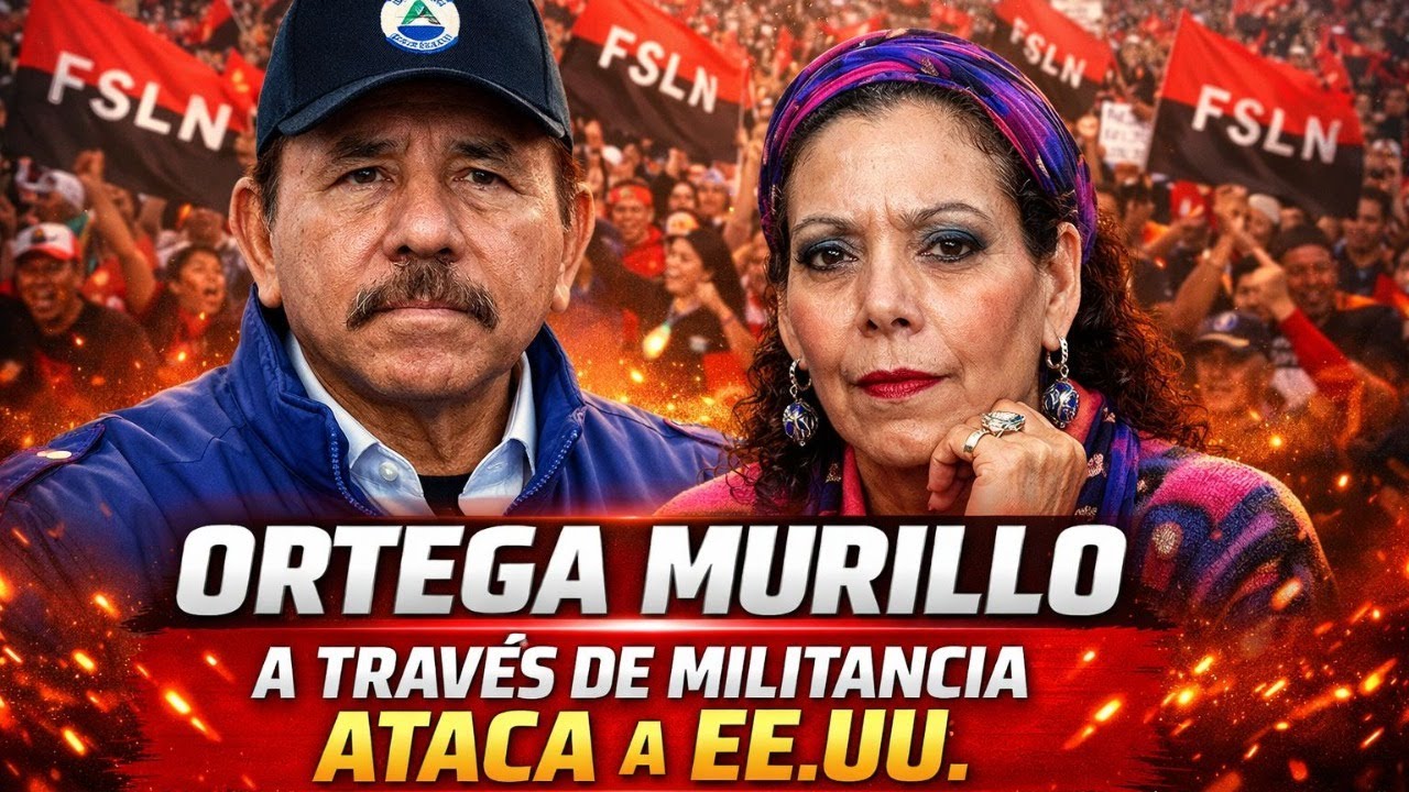 Ortega Murillo a través de militancia ataca a EEUU