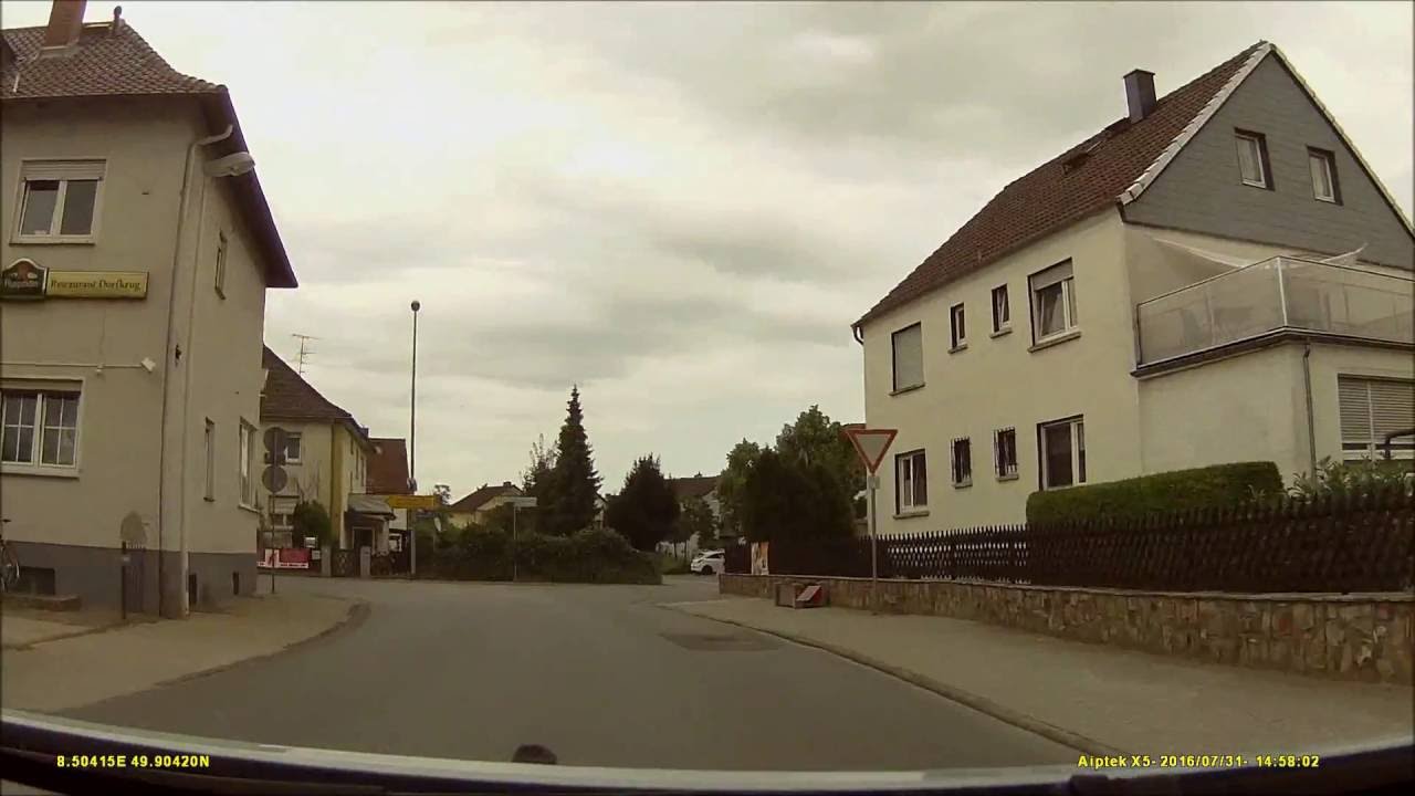 Ortsdurchfahrt im Ried/GG: Büttelborn (West rein, Ost raus)