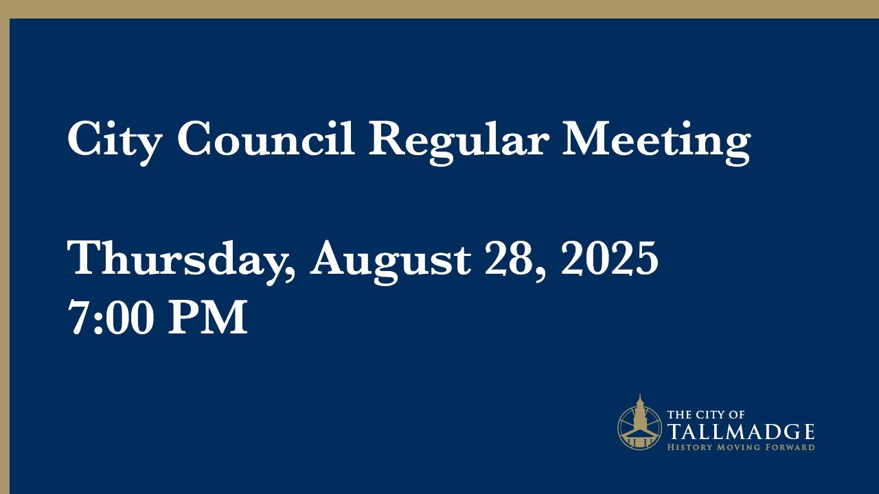City Council Regular Meeting - August 28, 2025