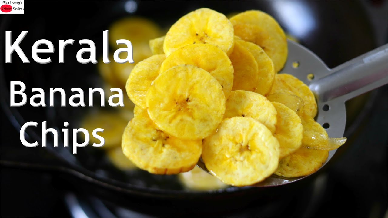 Banana Chips - Homemade Banana Chips Recipe - Kerala Banana Chips - ബനാന ചിപ്സ് - Kele Ke Chips