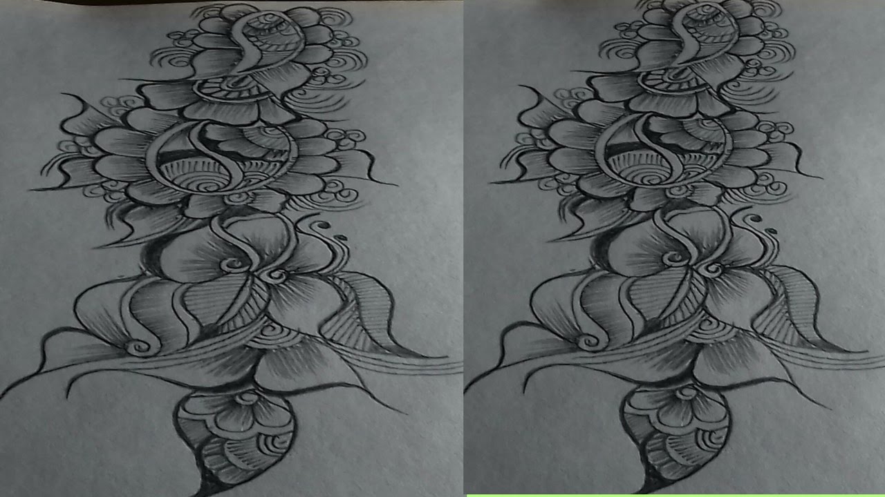 Mehndi Designs Learning Classes | Mehndi Design on Sketch Book