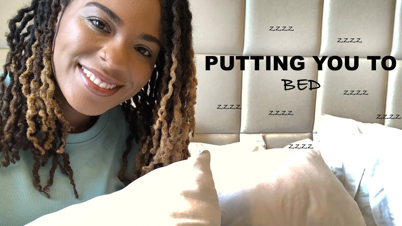 Kind Friend Tucking You Into Bed - PERSONAL ATTENTION ASMR - Face Massage, Hair Brushing