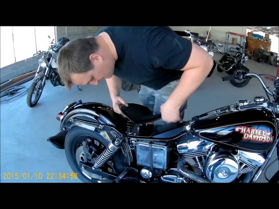 1996-2005 Harley Dyna spring solo seat mounting kit mounting video Mother Road Customs