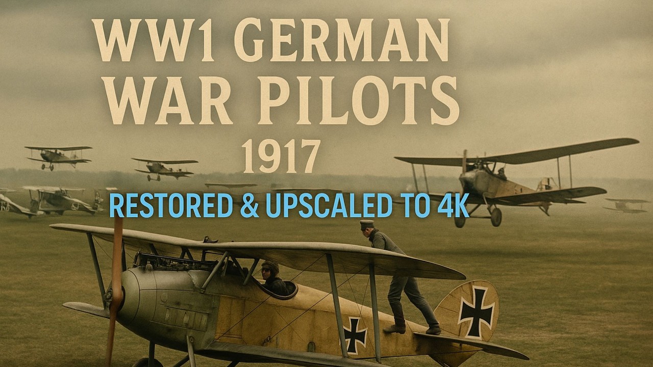 WW1 German War Pilots: Rare Archive Restored & Upscaled to 4K &ndash; Aerial Legends! ✈️🔥