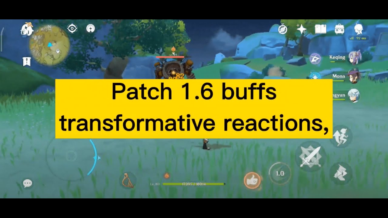 1.6 EM Buff - Before & After Patch 1.6 Elemental Mastery Comparison! - Electro Anemo Geo Buff
