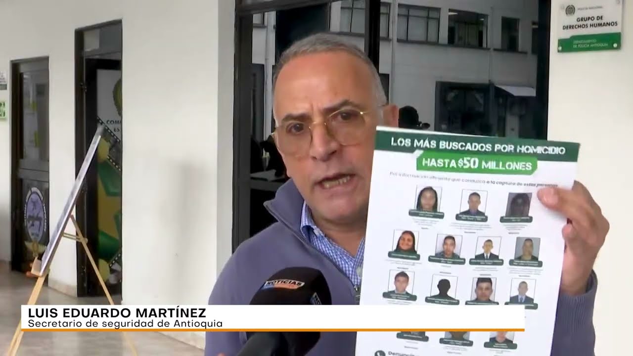 Estos son los más buscados por homicidio en Antioquia