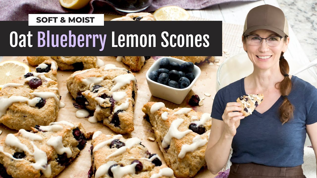 Gluten-Free Blueberry Lemon Scones with Greek Yogurt | Soft & Moist!