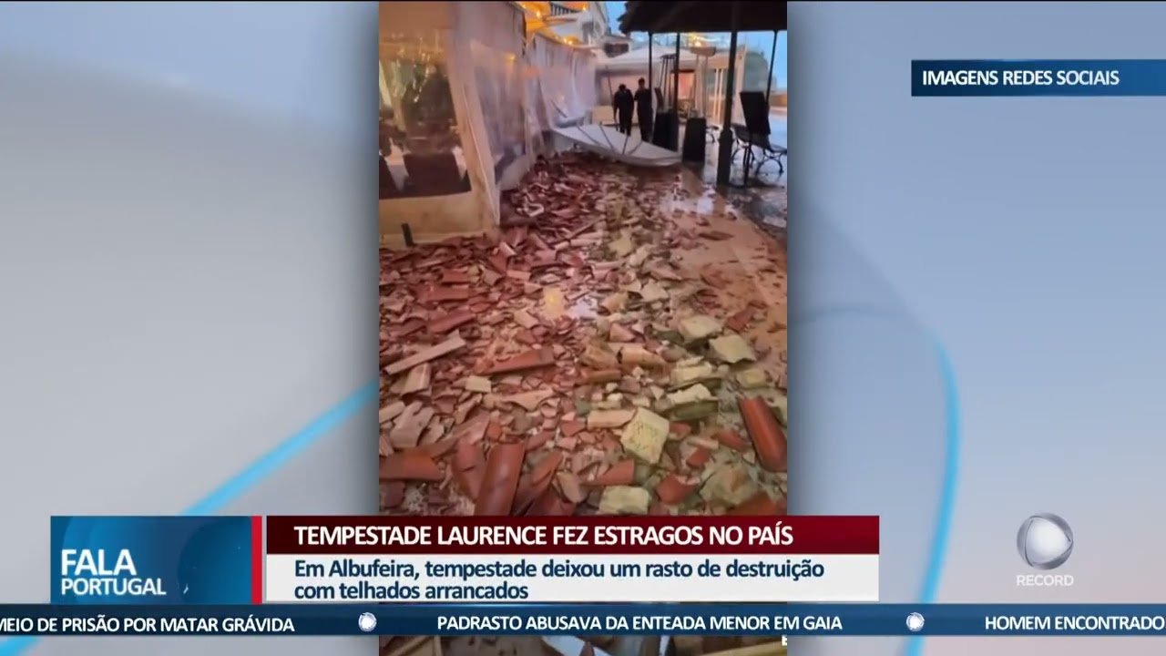 Tempestade Laurence fez estragos no país