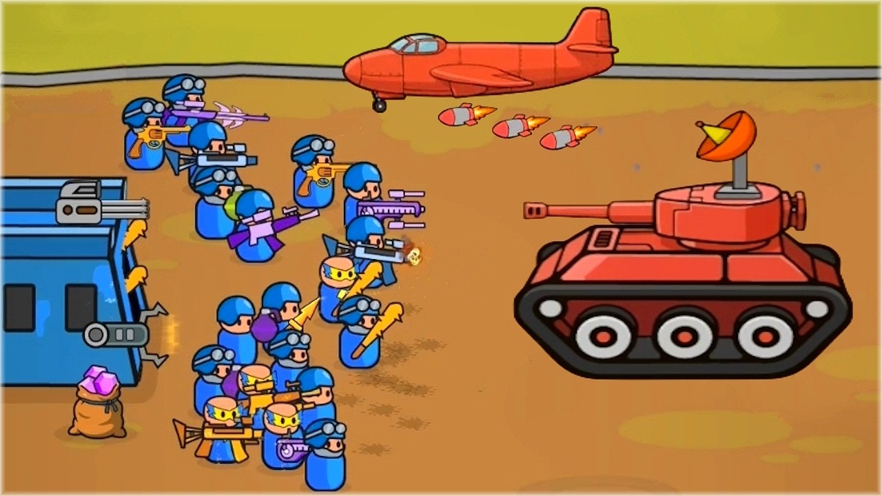 Upgrading Army to MAX LEVEL in Battle Bag War Zone
