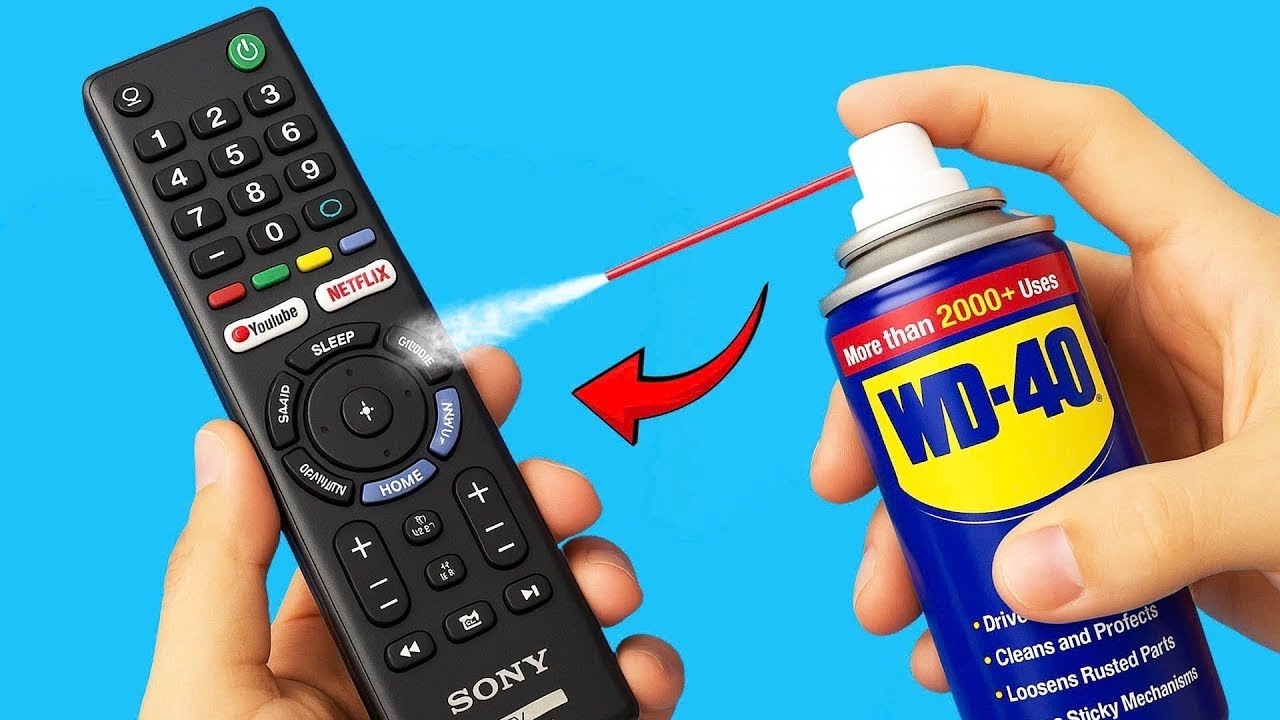 Take a common WD40 and fix all remote control at home! How to repair remot control at home!😱