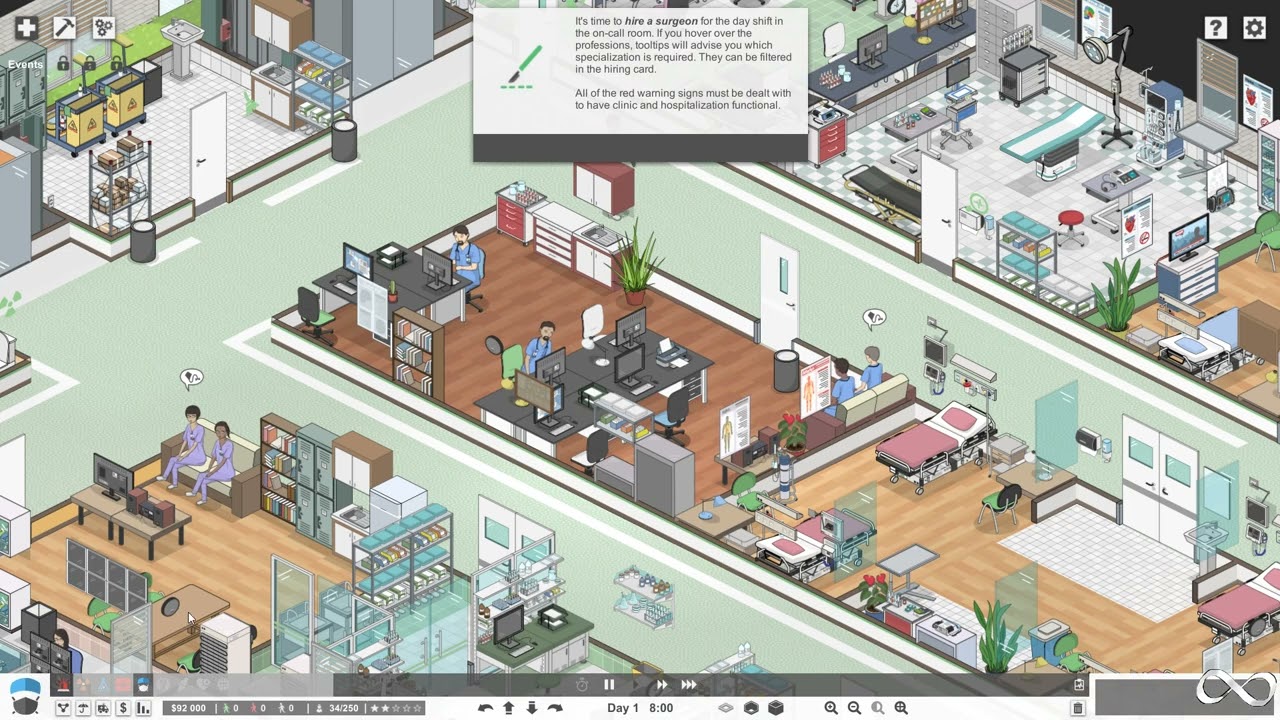 Project Hospital, Tutorial 3 Playthrough