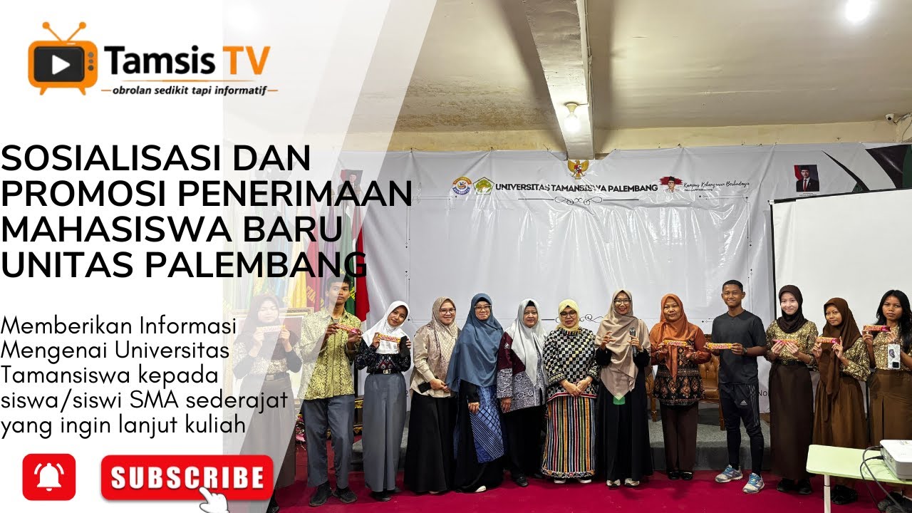 Kegiatan Sosialiasi dan promosi penerimaan mahasiswa baru di Universitas Tamansiswa Palembang