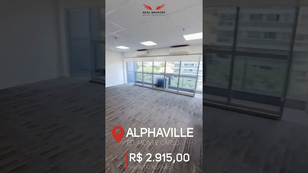 Sala Comercial para Loca&ccedil;&atilde;o no Edif&iacute;cio Monte Carlo Alphaville, com 53m &sup2;