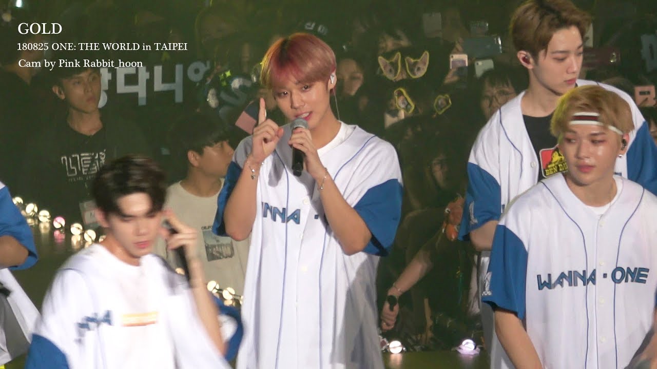 180825 워너원 월드투어 [ONE: THE WORLD in TAIPEl] - GOLD (박지훈 Focus) 4K