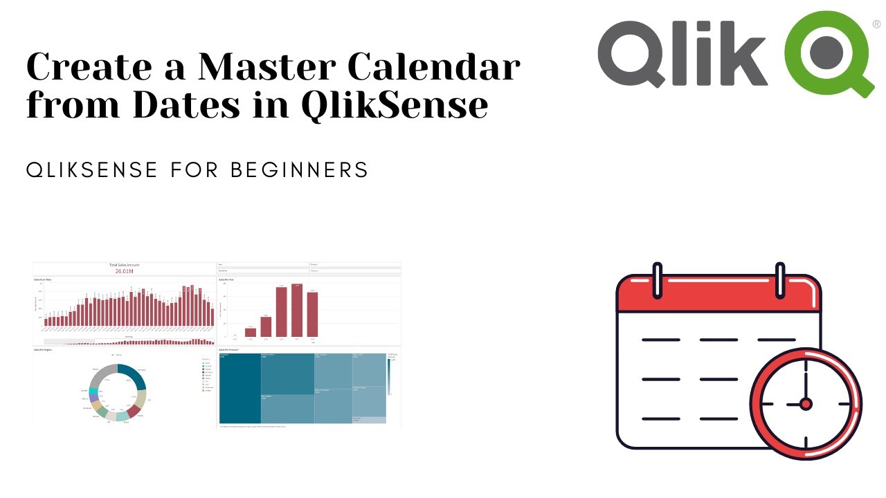 QlikSense Tutorial -  How to create a master Calendar from Dates in Qlik Sense