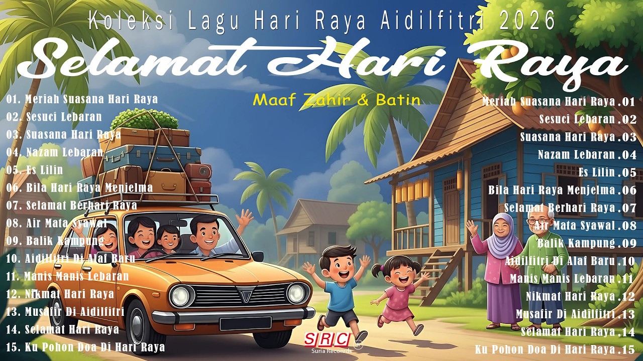 Selamat Hari Raya Aidilfitri 2026 🌙 Lagu Raya Terbaik