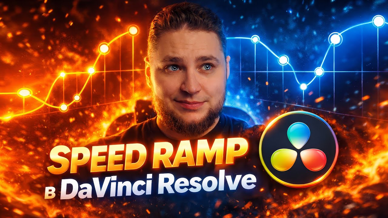 Speed Ramp в DaVinci Resolve 20 | Как сделать спидрамп красиво и правильно | Плавные ускорения