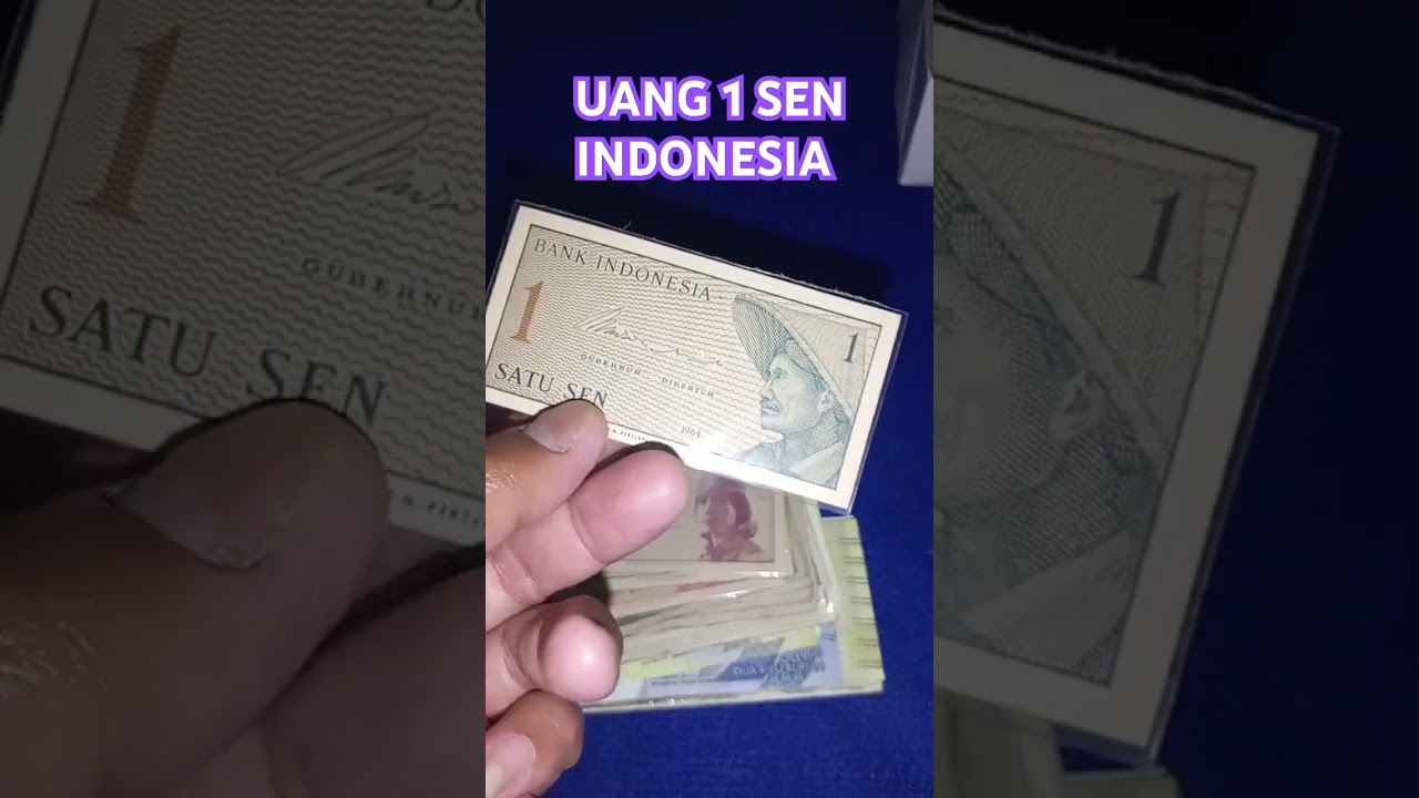 UANG 1 SEN INDONESIA TAHUN 1964 , SERI SUKARELAWAN