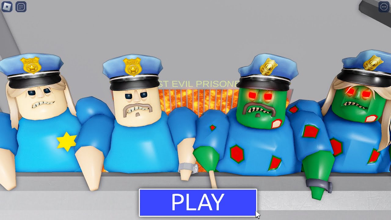 ZOMBIE IN LAVA MODE! BARRY NEEDS HELP! PRISON RUN! 