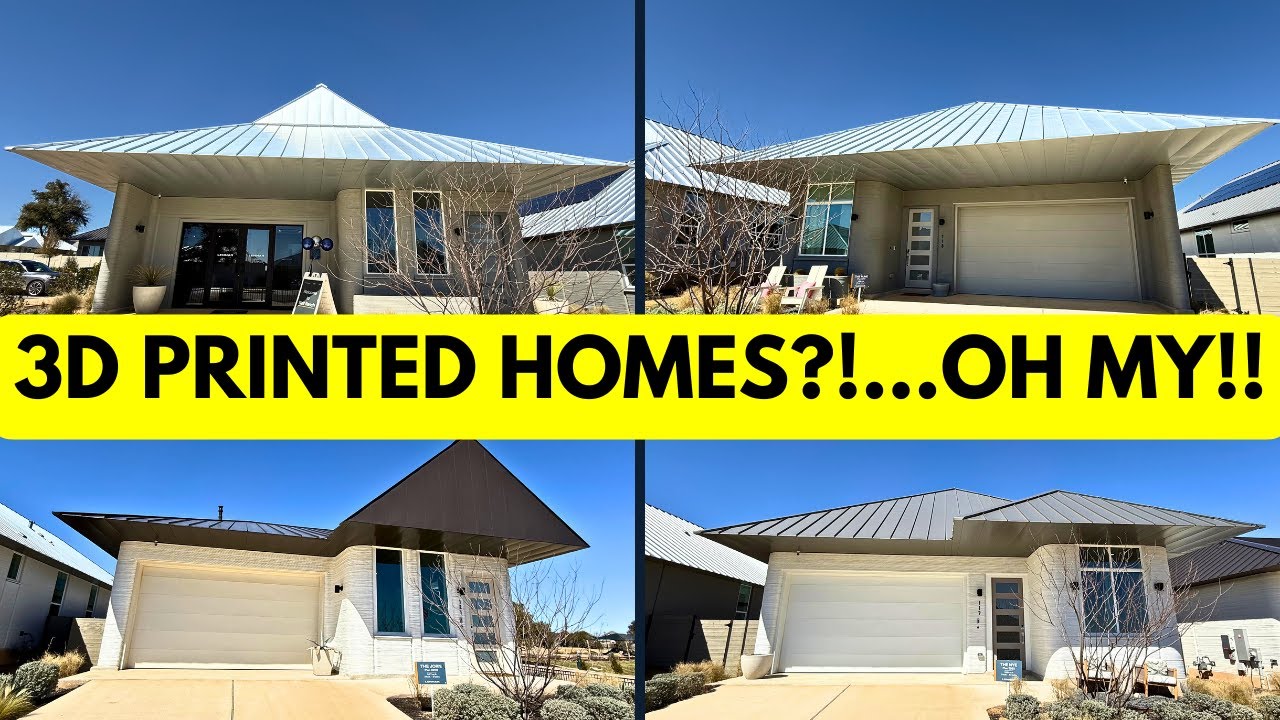 БУДУЩЕЕ ДОМОВ?! 🏡 Дома, напечатанные на 3D-принтере компаниями Lennar и ICON в Техасе!