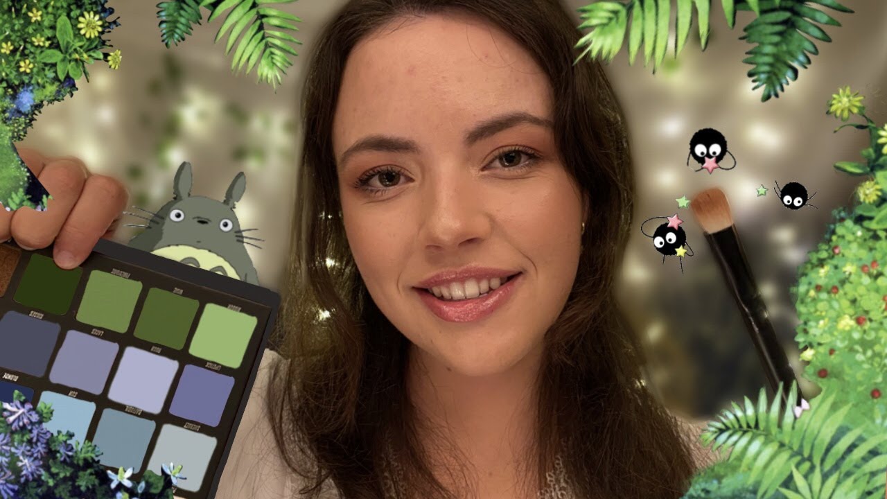 Painting Your Face ASMR | Studio Ghibli inspired (layered sounds, whispered roleplay)