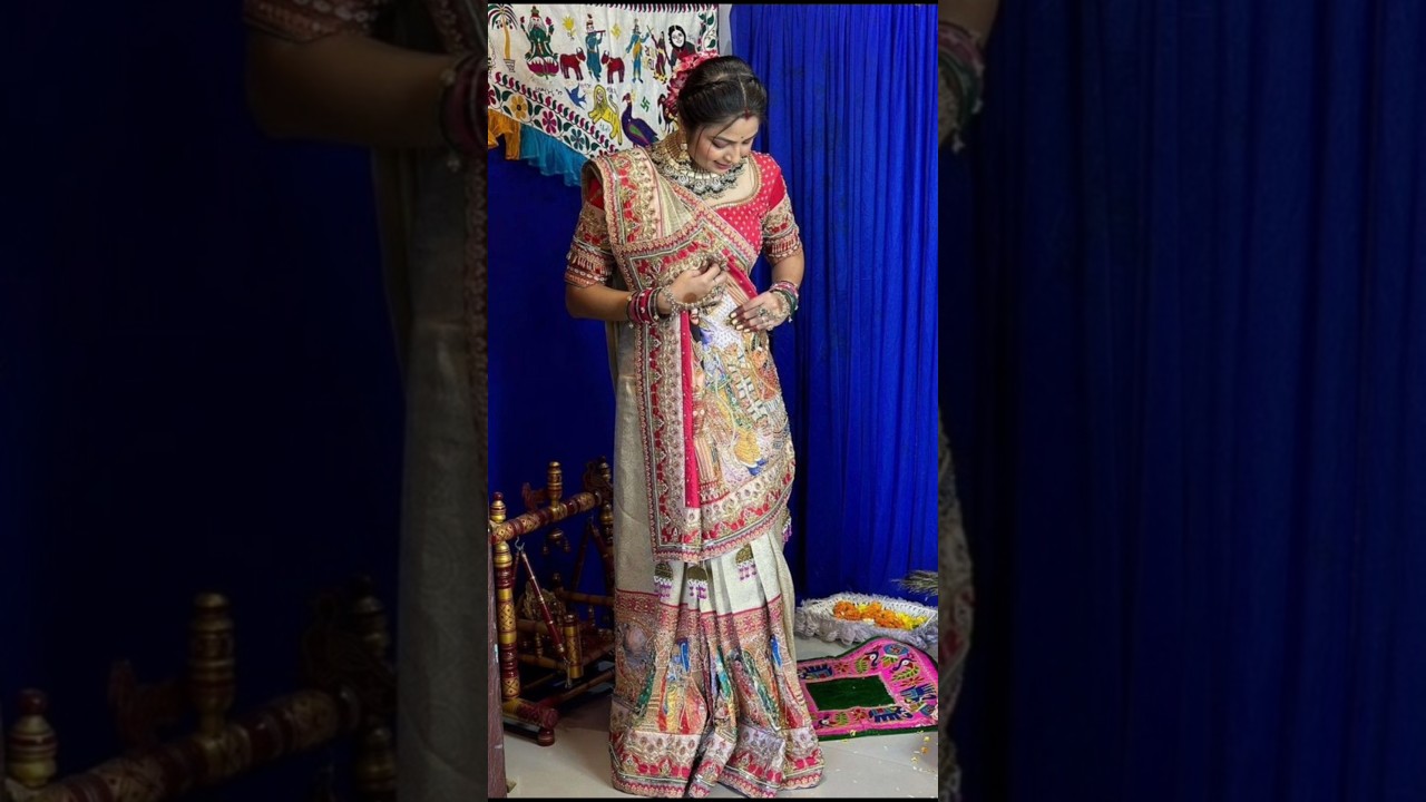 Gujrati sarees for wedding 🌸🌺