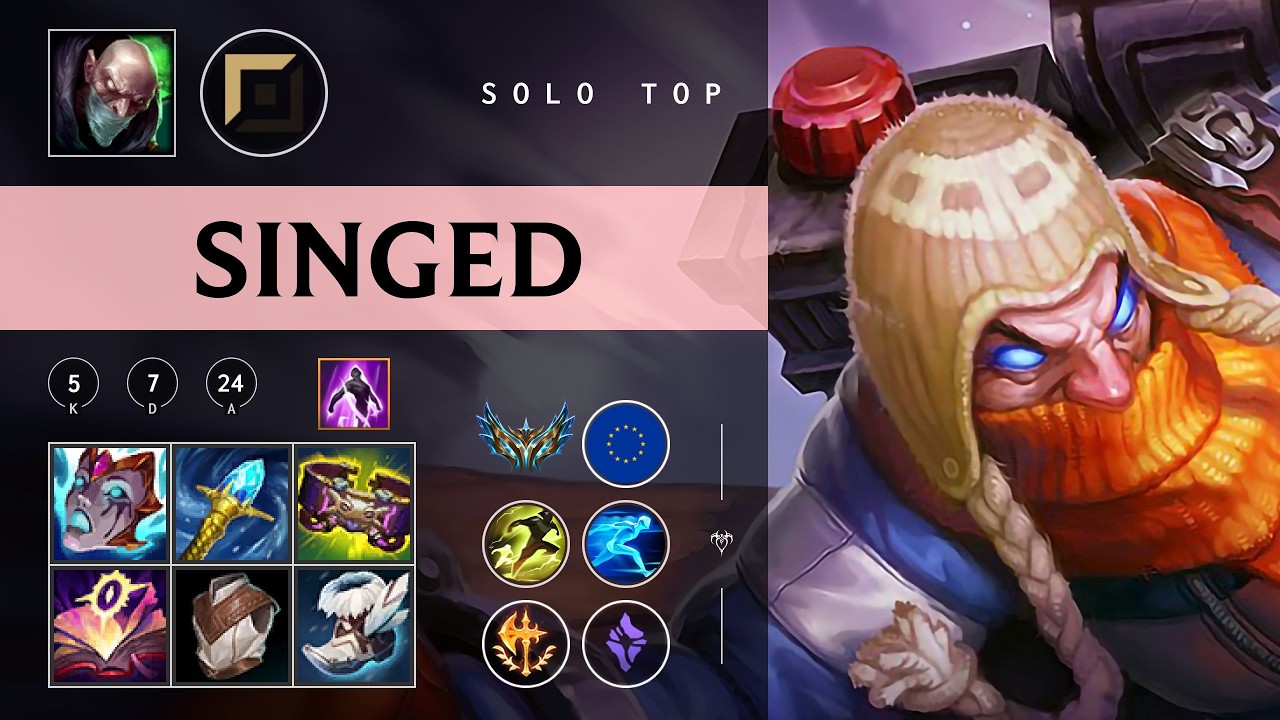 Singed Top vs Yorick - EUW Challenger Patch 26.05