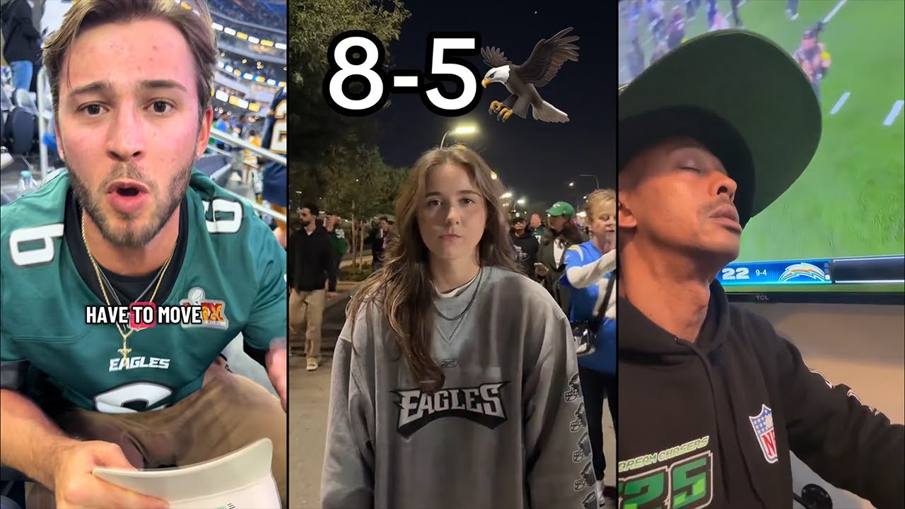 Philadelphia Eagles Fans Crash Out After Losing In OT To the LA Chargers (Dec. 8, 2025)