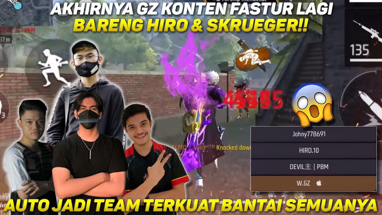 AKHIRNYA GZ KONTEN FASTUR LAGI BARENG HIRO & SKRUEGER!! AUTO JADI TEAM TERKUAT BANTAI SEMUANYA 😱