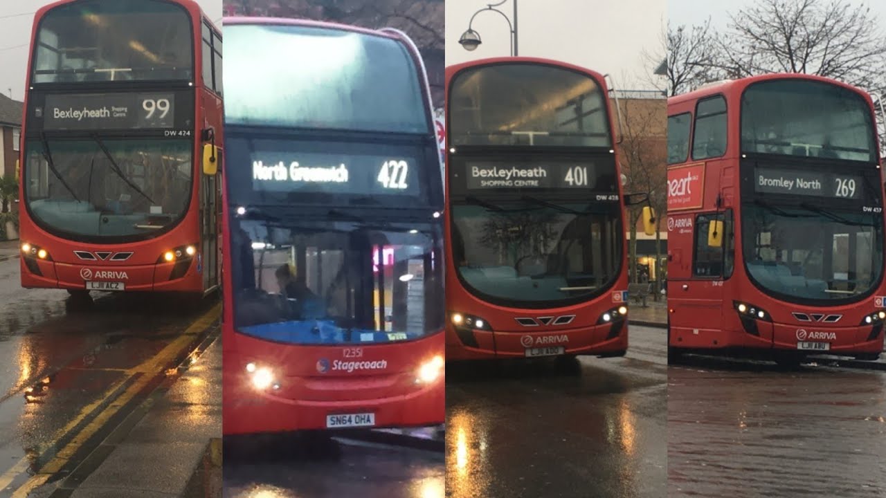 London Bus route 99, 269, 401 and 422 on their first day