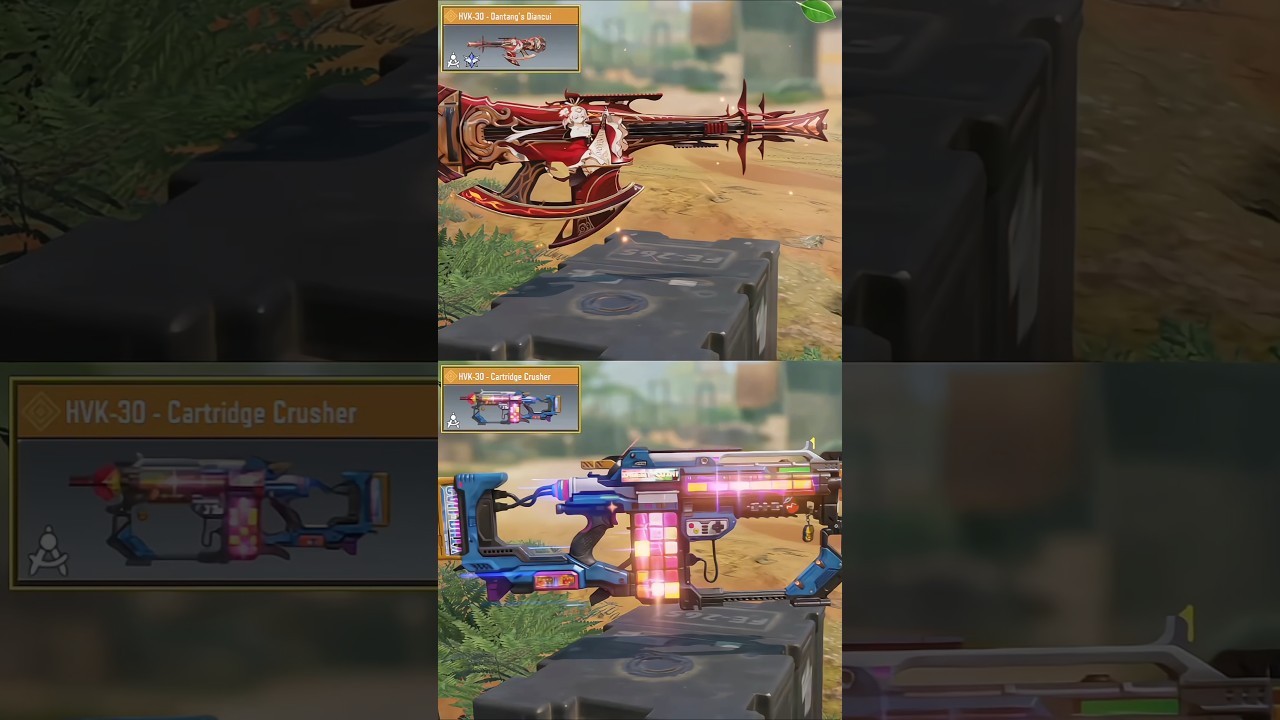 Old Vs New Unique Legendary HVK-30 in CODM 💀